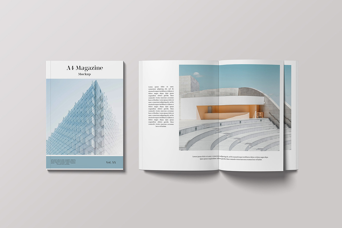 A4 Magazine Mockup, a Magazine Template by Graphicbars (Photo 4 of 16)