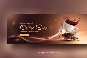 Coffee Shop Banner Template, a Social Media Template by mdmijanur0187