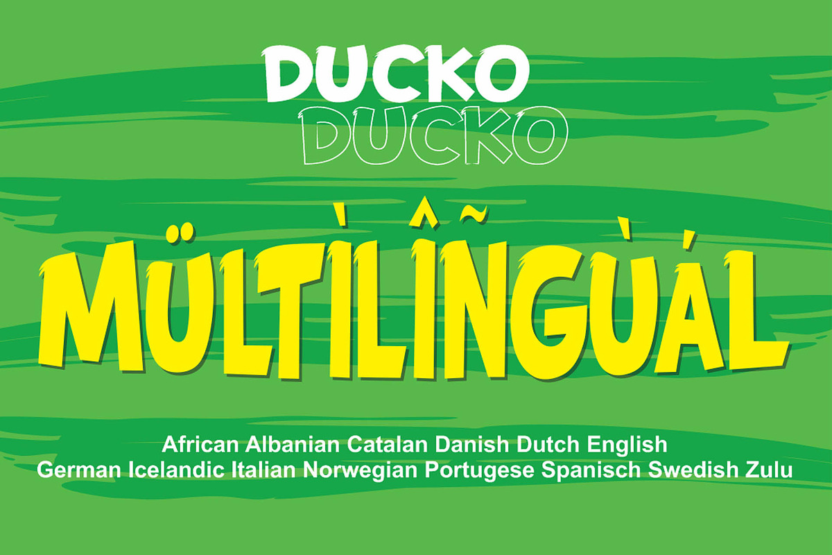 Ducko, a Font by Fachranheit Studio (Photo 11 of 12)