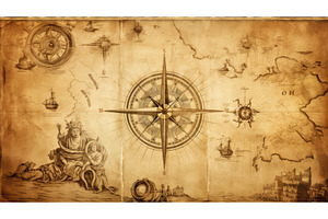 sword pirate map elements ai, an Industrial Photo by pikepicture