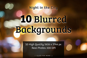 City Lights 10 Bokeh Backgrounds