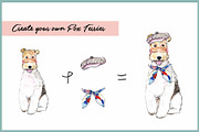 Wire Fox Terrier Clipart With Paper, an Animal Illustration by VianneArt (Thumbnail 5 of 7)