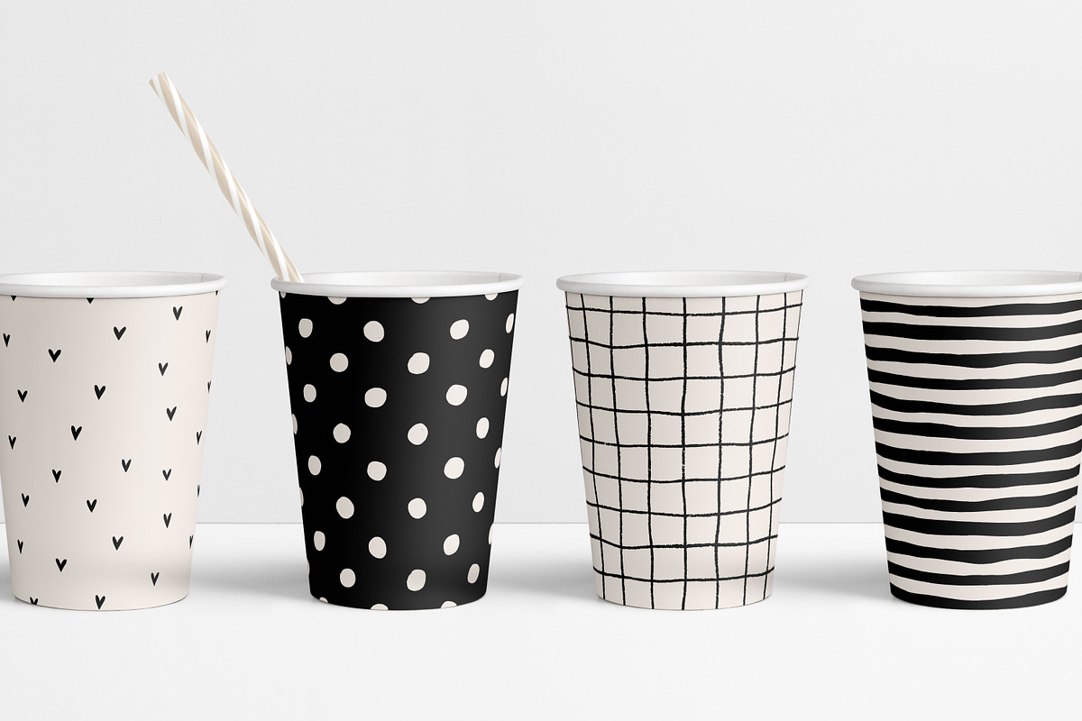 Black & white seamless patterns set, a Pattern Graphic by Good Studio (Photo 27 of 32)