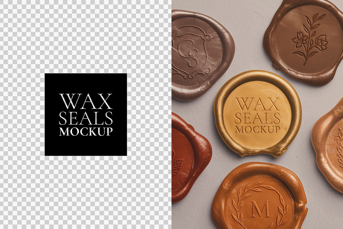 Metallic Wax Seals Mockup, a Product Mockup by Custom Scene (Photo 12 of 12)