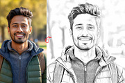 Elegant Line Art Sketch Action, an Action Add-On by MRI STUDIO (Thumbnail 5 of 21)