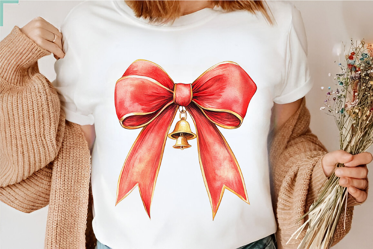 Christmas Coquette Bows Holiday PNG, an Illustration by SinaCreation (Photo 5 of 7)