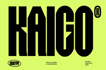 Kaigo - Bold Condensed Font