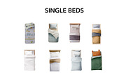 Bed Floor Plan - 40 PNG Elements, an Object Graphic by SketchBoyko (Thumbnail 3 of 6)