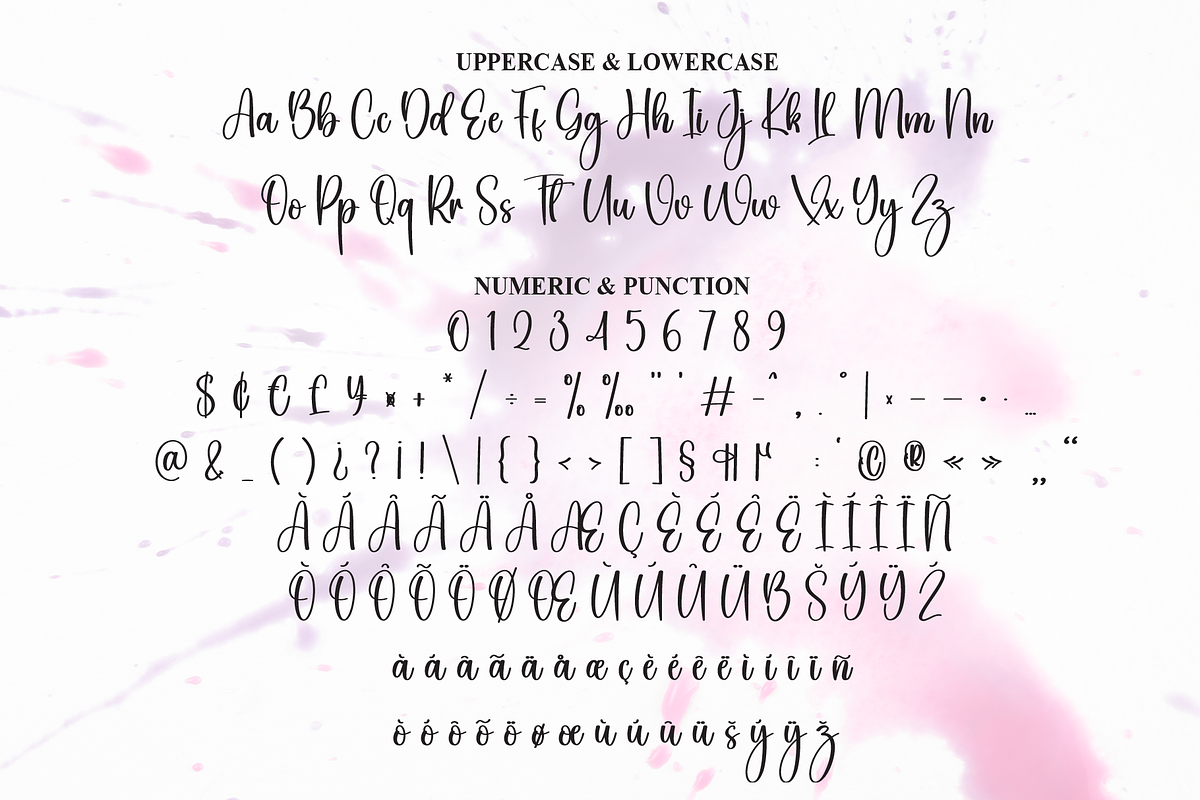 Splatter | Script Font, a Handwritten Font by Scratchones (Photo 7 of 9)