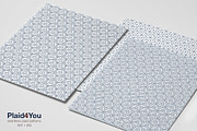 Geometric Seamless Patterns Vector, a Background Graphic by Plaid4You (Thumbnail 4 of 7)