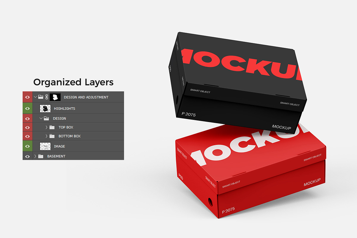 Shoe Box Mockup, a Packaging Mockup by Ram Studio LLC (Photo 11 of 13)