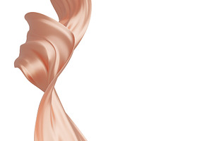 Luxury orange beige fabric, an Illustration by ArtBackground