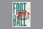American Football grunge vector set., a Sport Illustration by PoPaShop (Thumbnail 6 of 6)