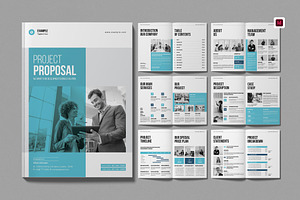 Project Proposal Template, a Brochure Template by Work-Envance