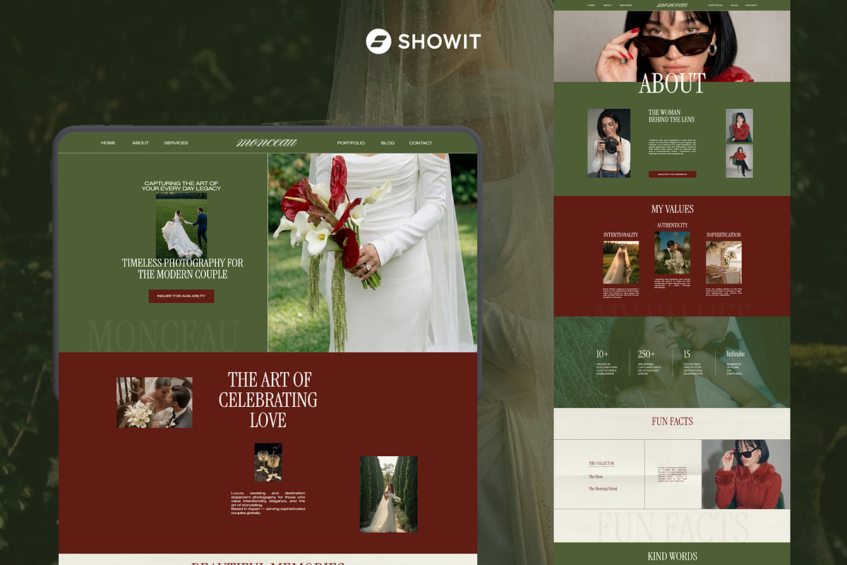Editorial Showit Website Template, a Websites & App Template by OliaMuseDesign (Photo 2 of 10)