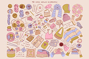 Cozy Knitting Clipart, an Object Illustration by ElenKoss (Thumbnail 2 of 7)