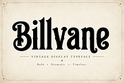 Billvane — Vintage Display Font, a Serif Font by Wow Magic (Thumbnail 1 of 2)