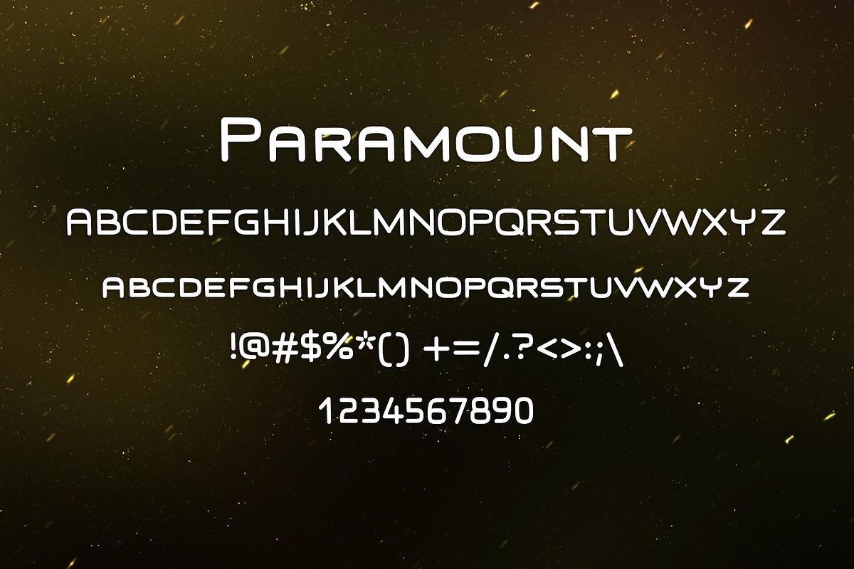 PARAMOUNT font preview 2
