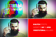 Glitch effect with GIF animation, an Action Add-On by Kahuna Design (Thumbnail 6 of 6)