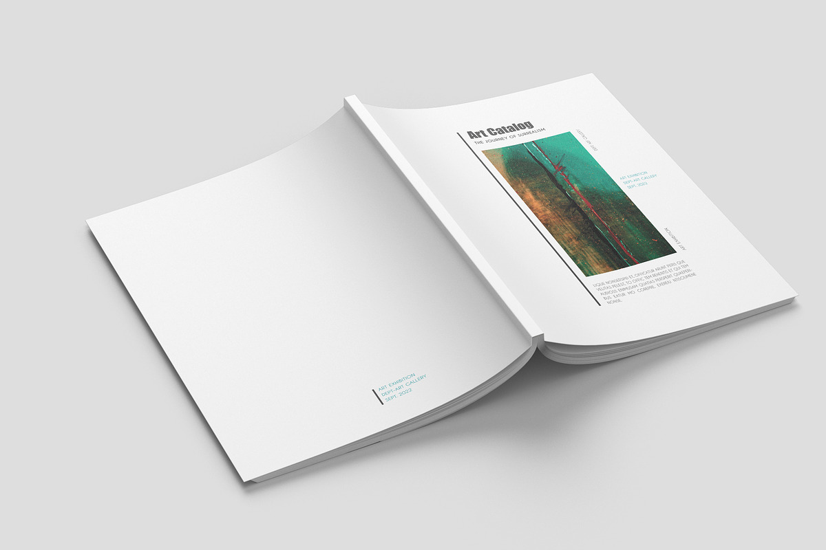 A4 Art Exhibition Catalog, a Brochure Template by Bookrak Graphic Design (Photo 14 of 14)