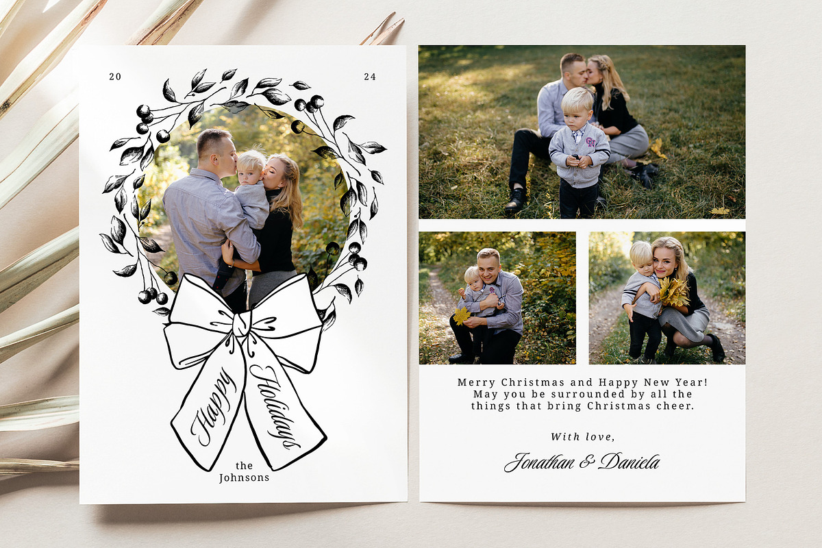 Christmas Card Template CC223, a Card Template by Always Templates (Photo 1 of 3)