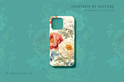 Vintage Peonies Floral Pattern, a Pattern Graphic by Olya Creative (Thumbnail 8 of 10)