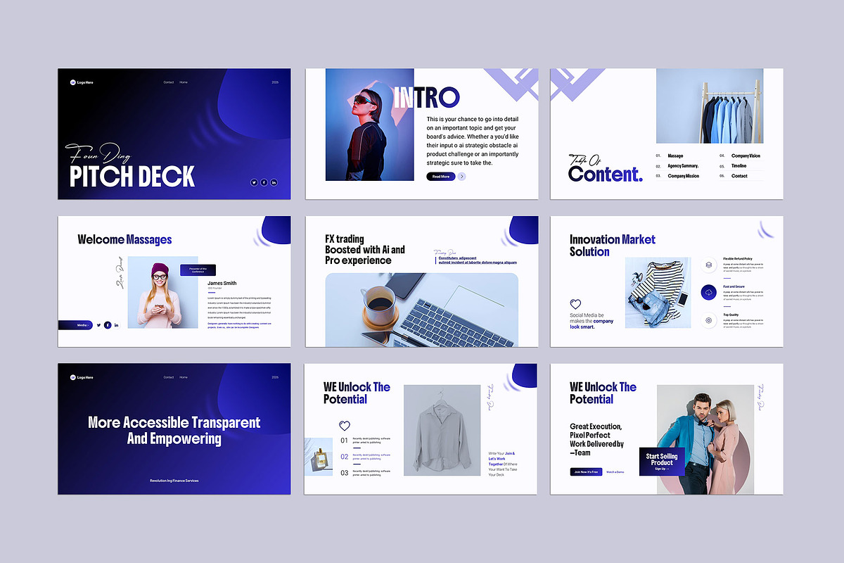 Funding Pitch Deck Presentation preview 5