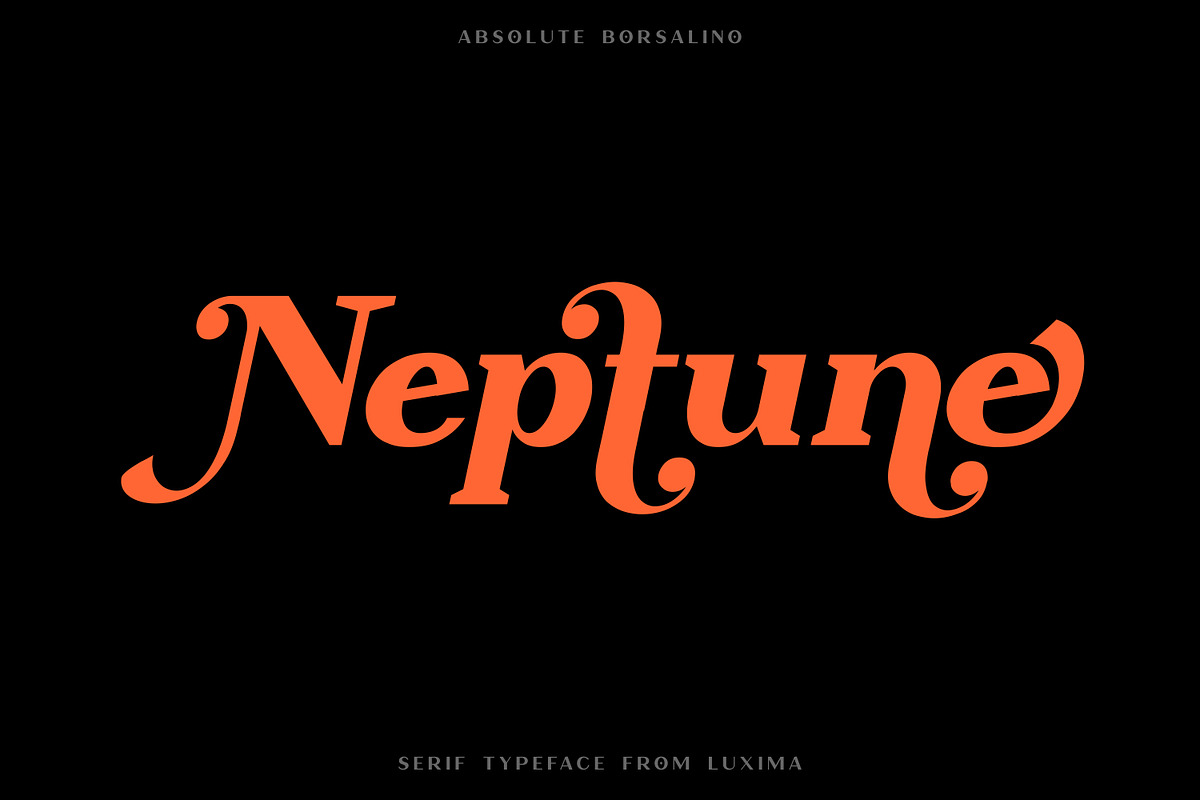 Absolute Borsalino - Serif Font, a Serif Font by Luxima (Photo 2 of 15)