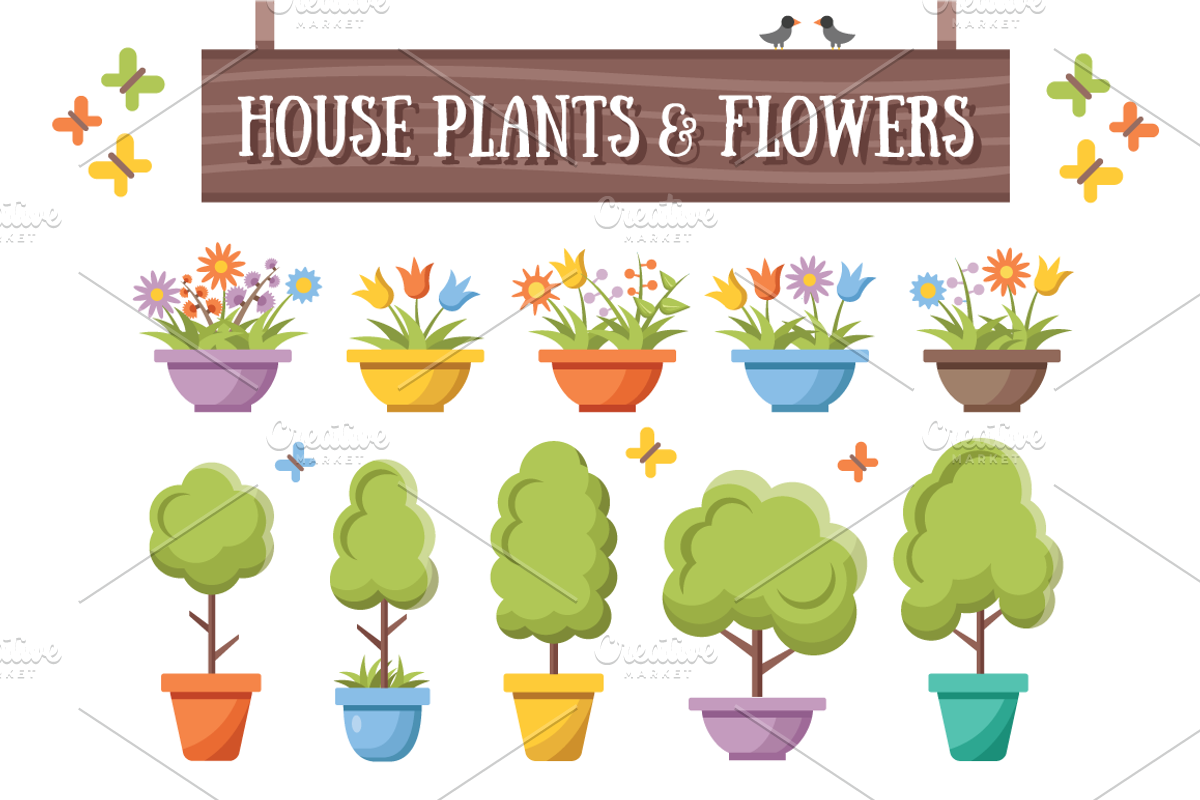 House Plants & Flowers, a Graphic by Magurok (Photo 1 of 2)