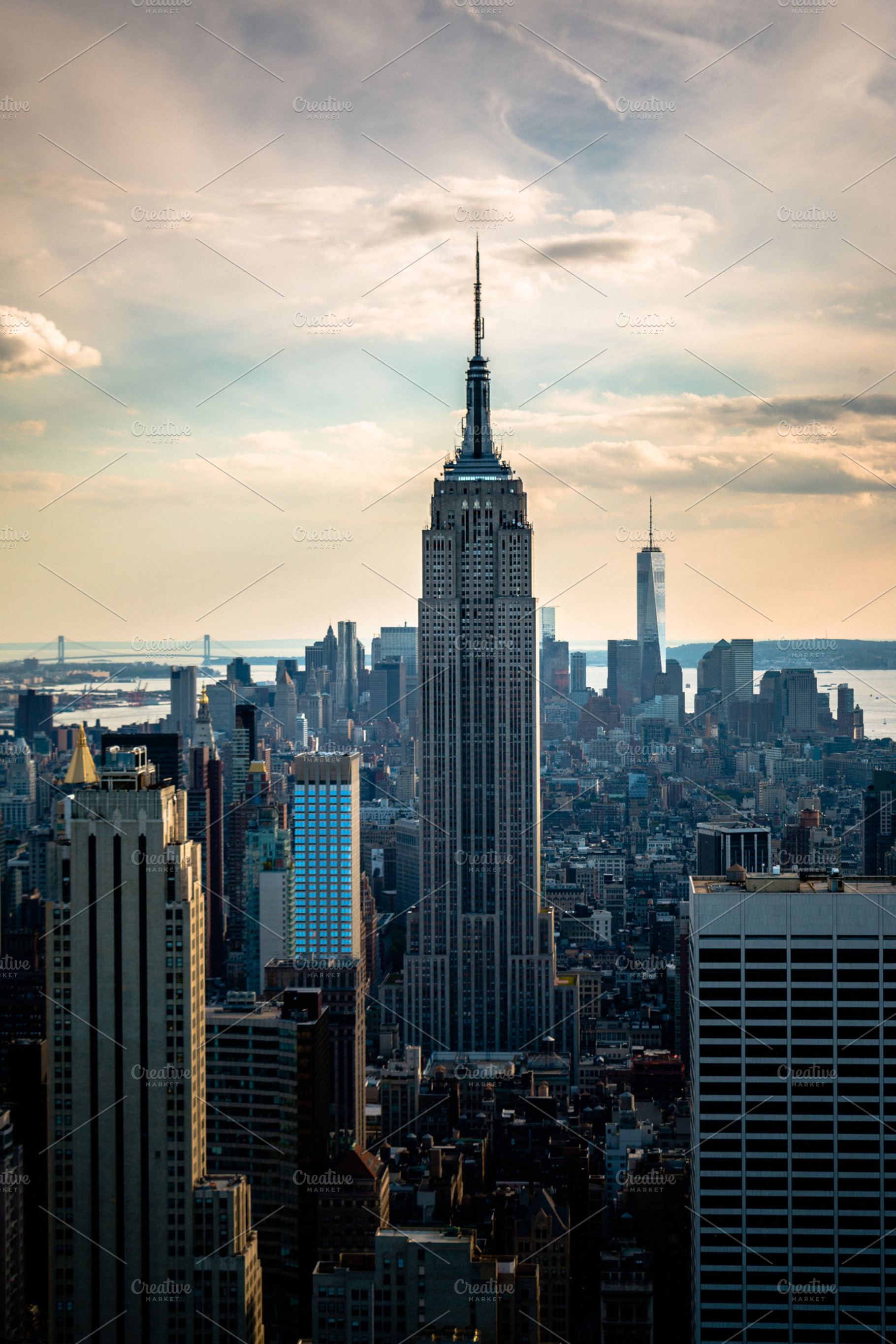 Manhattan new york city stock photo containing building and city, an Architecture Photo by FunkyMedia