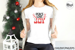 Peace Love Joy Christmas SVG PNG EPS