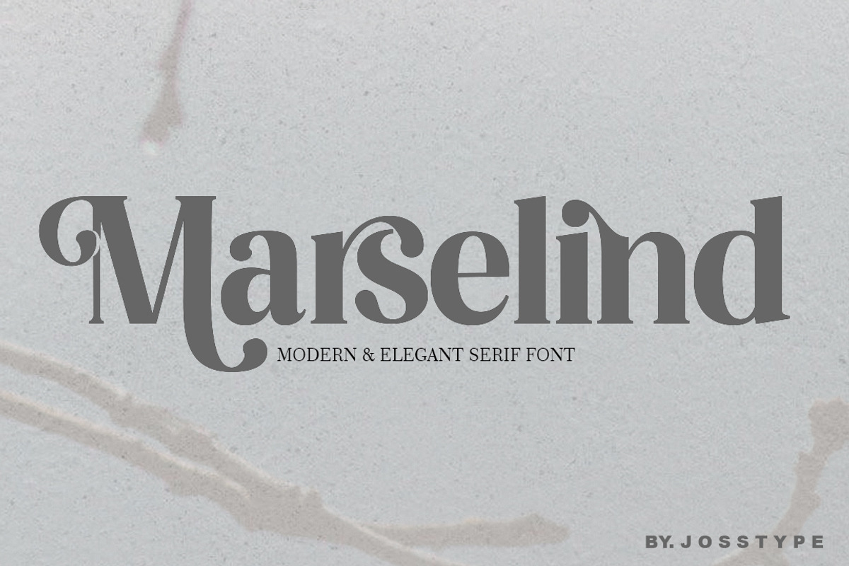 Marselind Serif font, a Sans Serif Font by josstype (Photo 1 of 9)