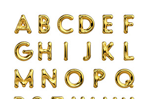 Foil Balloon Letters Set