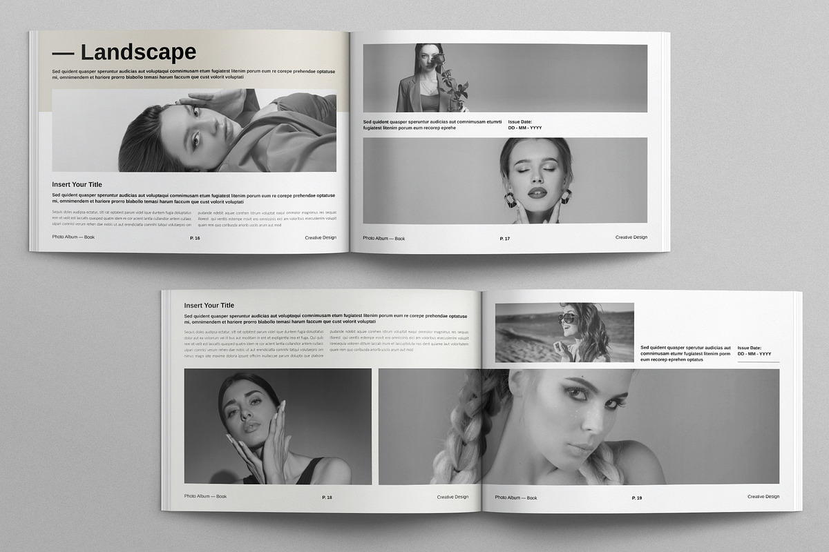 Digital Photo Album Book Landscape, a Brochure Template by E-Type (Photo 7 of 10)