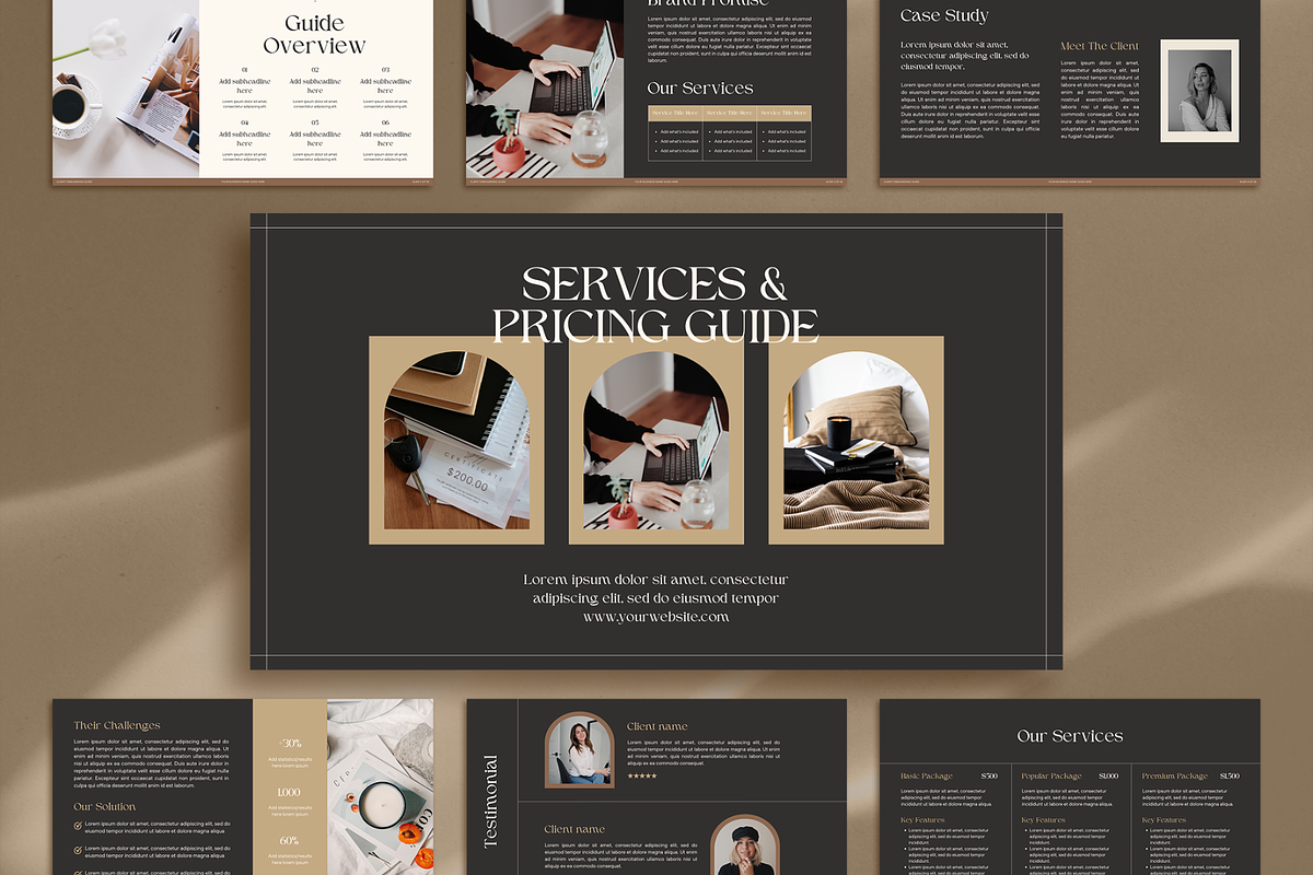 LEONE Service & Pricing Guide Slides, a Presentation Template by Creatif Foundry (Photo 4 of 7)