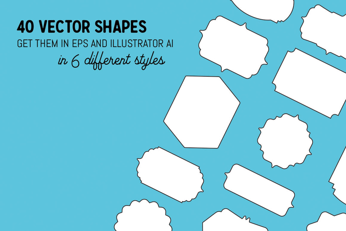 40 Frame Shapes (Volume 1), a Graphic by Curve and Pixel (Photo 2 of 4)