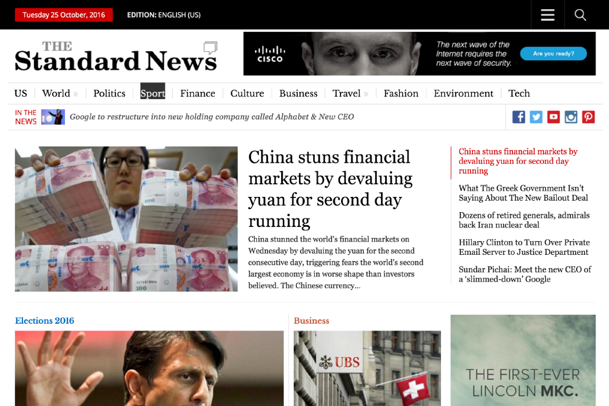 StandardNews - Newspaper WP Theme, a WordPress Template by Magazine3 (Photo 1 of 2)
