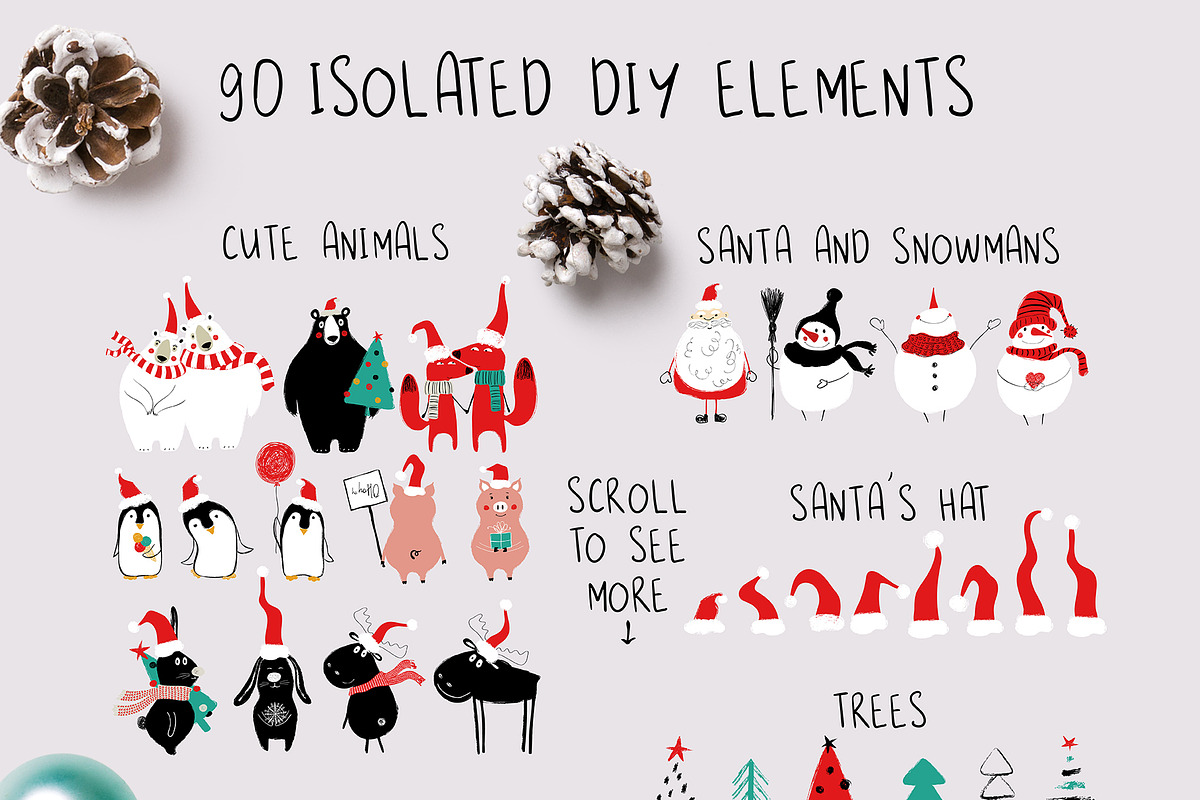 Ho-Ho-Ho Christmas Collection, a Seasonal Illustration by Annakniaz (Photo 5 of 9)
