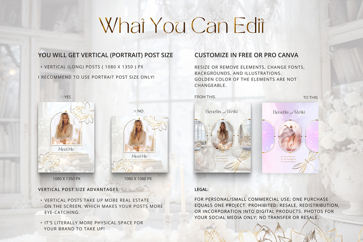 Spiritual Instagram Posts | Reiki, a Social Media Template by Under My Cozy Roof (Photo 7 of 9)