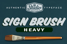 Sign Brush Heavy | Display Type