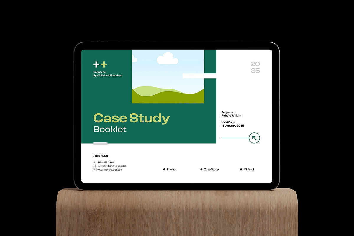Case Study Booklet Template, a Brochure Template by NorthPeak (Photo 2 of 10)
