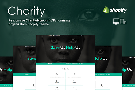 Charity Non-profit Shopify Theme, a Shopify Template by ThemeTidy Shopify Agency