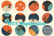 Midnight Pumpkins Fall Patterns, a Pattern Graphic by Northern Whimsy Design (Thumbnail 3 of 4)