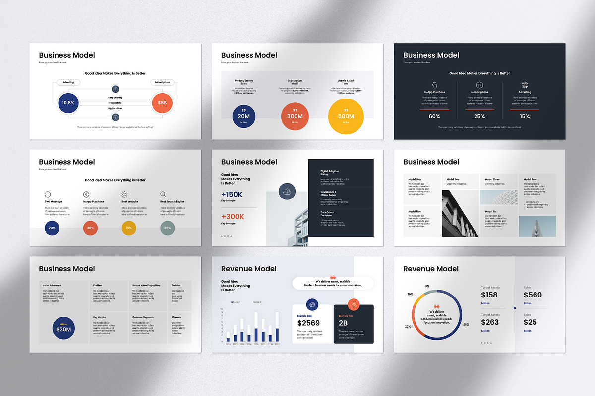 AURA | Pitch Deck Presentation, a Presentation Template by GoldenPixelStudio (Photo 17 of 28)