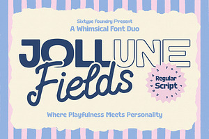 Jollune Fields Font Duo