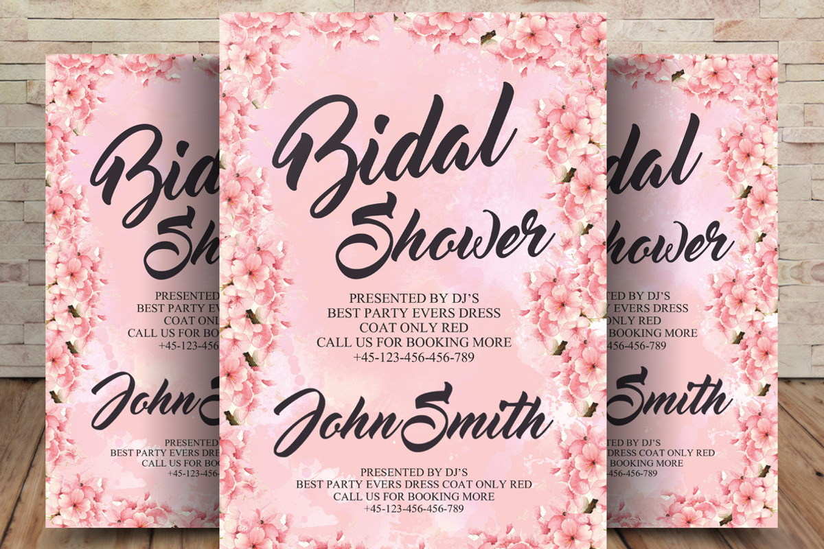 Bridal Shower Invitation, an Invitation Template by graphicforest