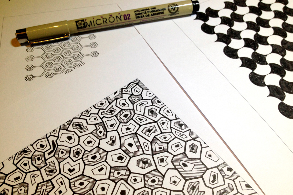 Hand Drawn Seamless Patterns Bundle, a Pattern Graphic by Nic Channon (Photo 16 of 16)