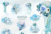 Hand-Painted Mermaid Clipart Set, a Person Illustration by ArtCreationsDesign (Thumbnail 14 of 24)