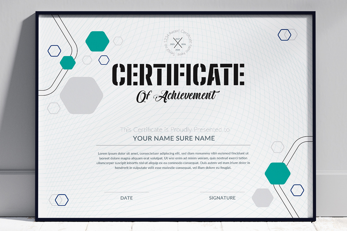 Certificate Design, a Stationery Template by ContestDesign (Photo 3 of 3)