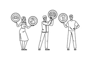 internet accessibility website, a Person Illustration by pikepicture